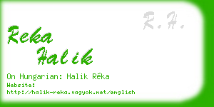 reka halik business card